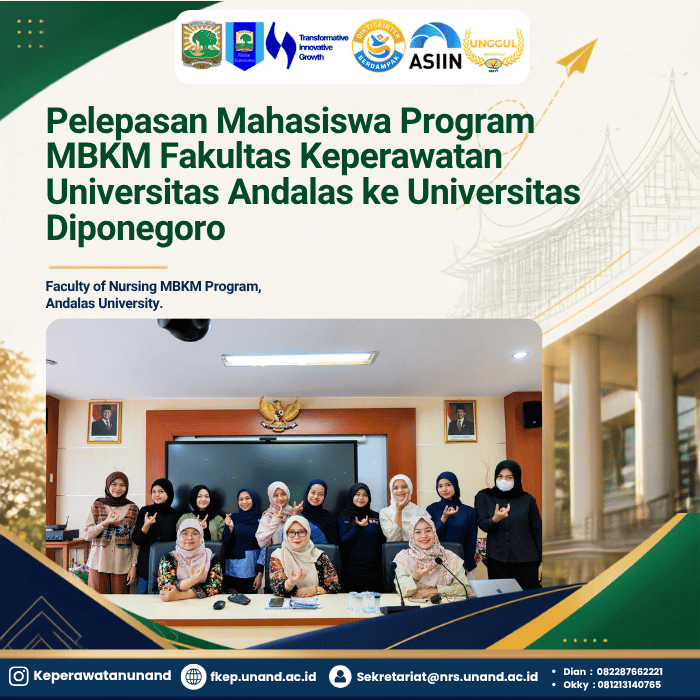 Pelepasan Mahasiswa Program MBKM Fakultas Keperawatan Universitas Andalas ke Universitas Diponegoro